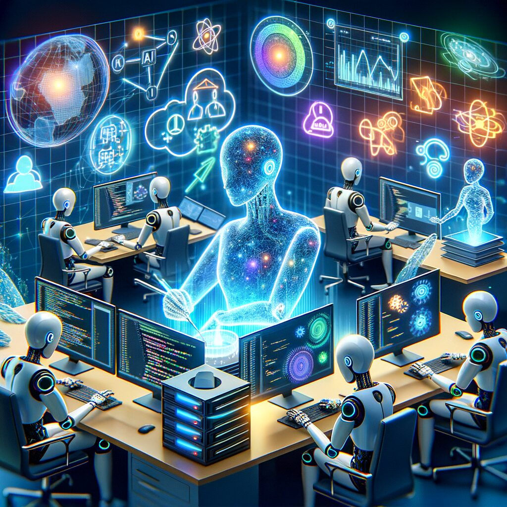 AI agents enhancing digital business efficiency.