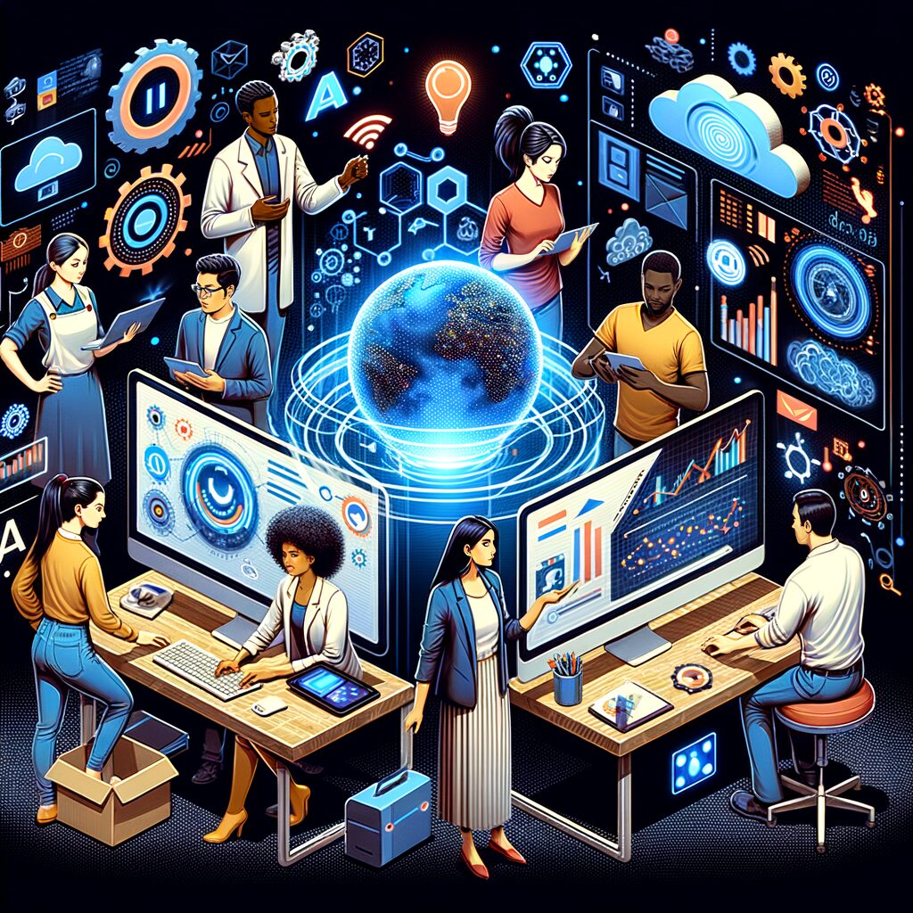 AI-powered collaboration in a digital ecosystem.