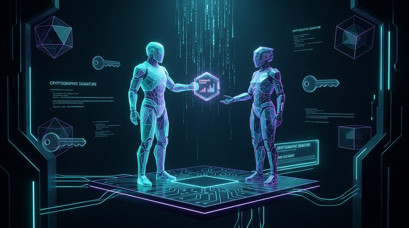 Zero-trust agent communication with signed task summaries and verified handoffs - cypherpunk goth digital security