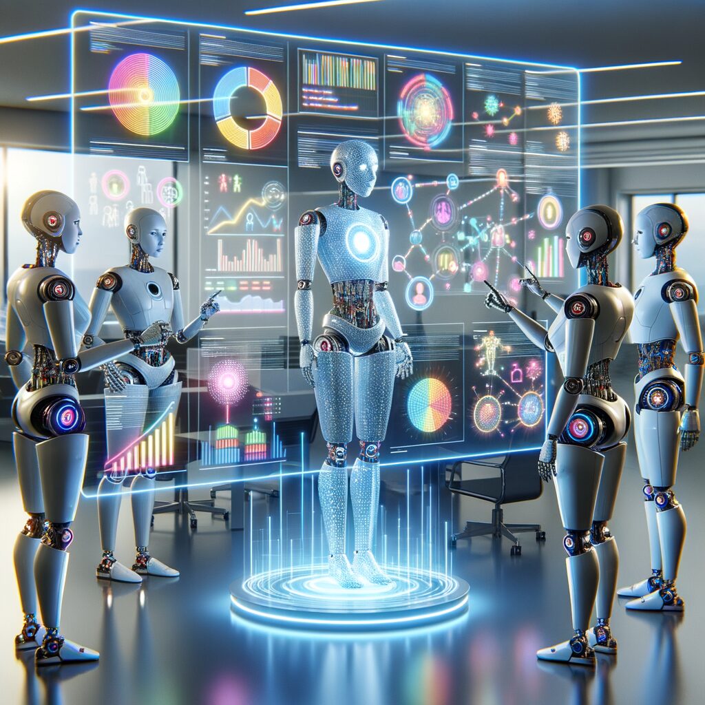 AI agents enhancing digital business collaboration.