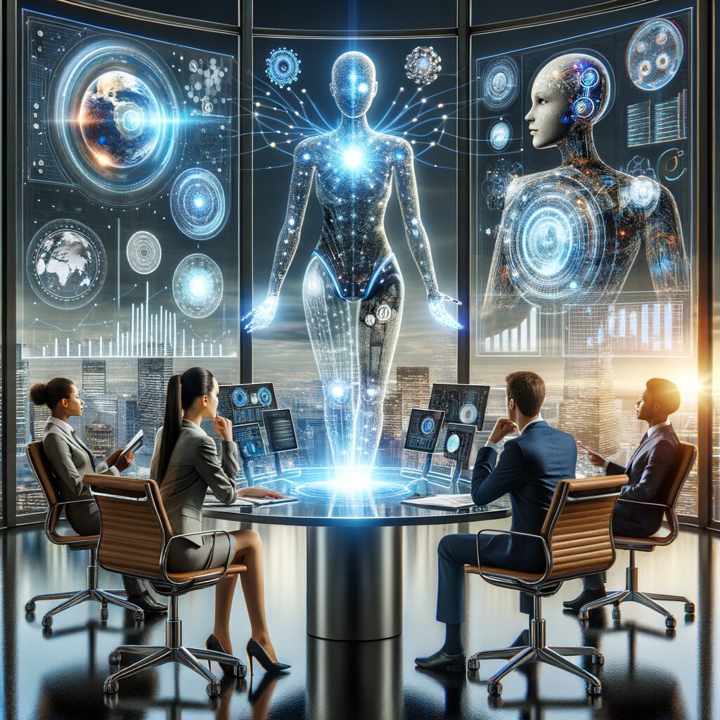 AI and AGI collaboration in business.