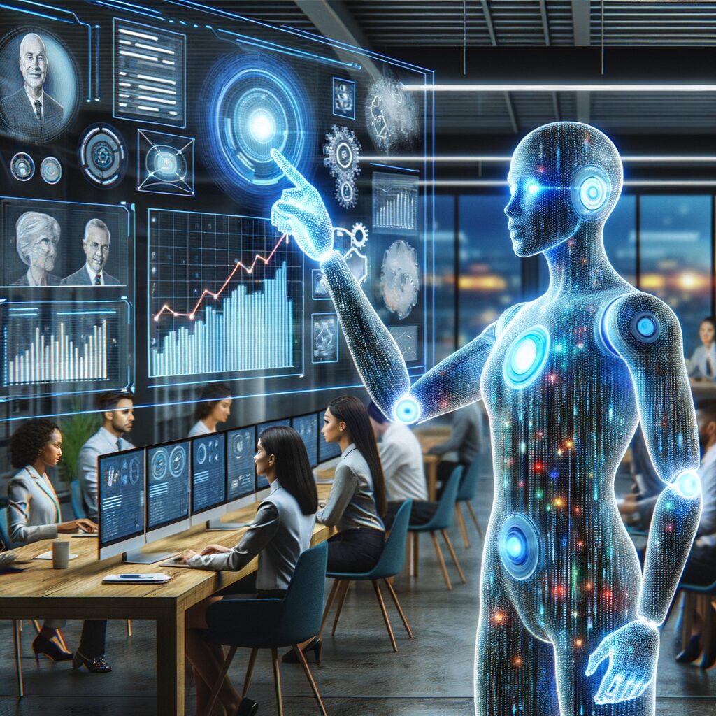 AI integration boosting digital business efficiency.