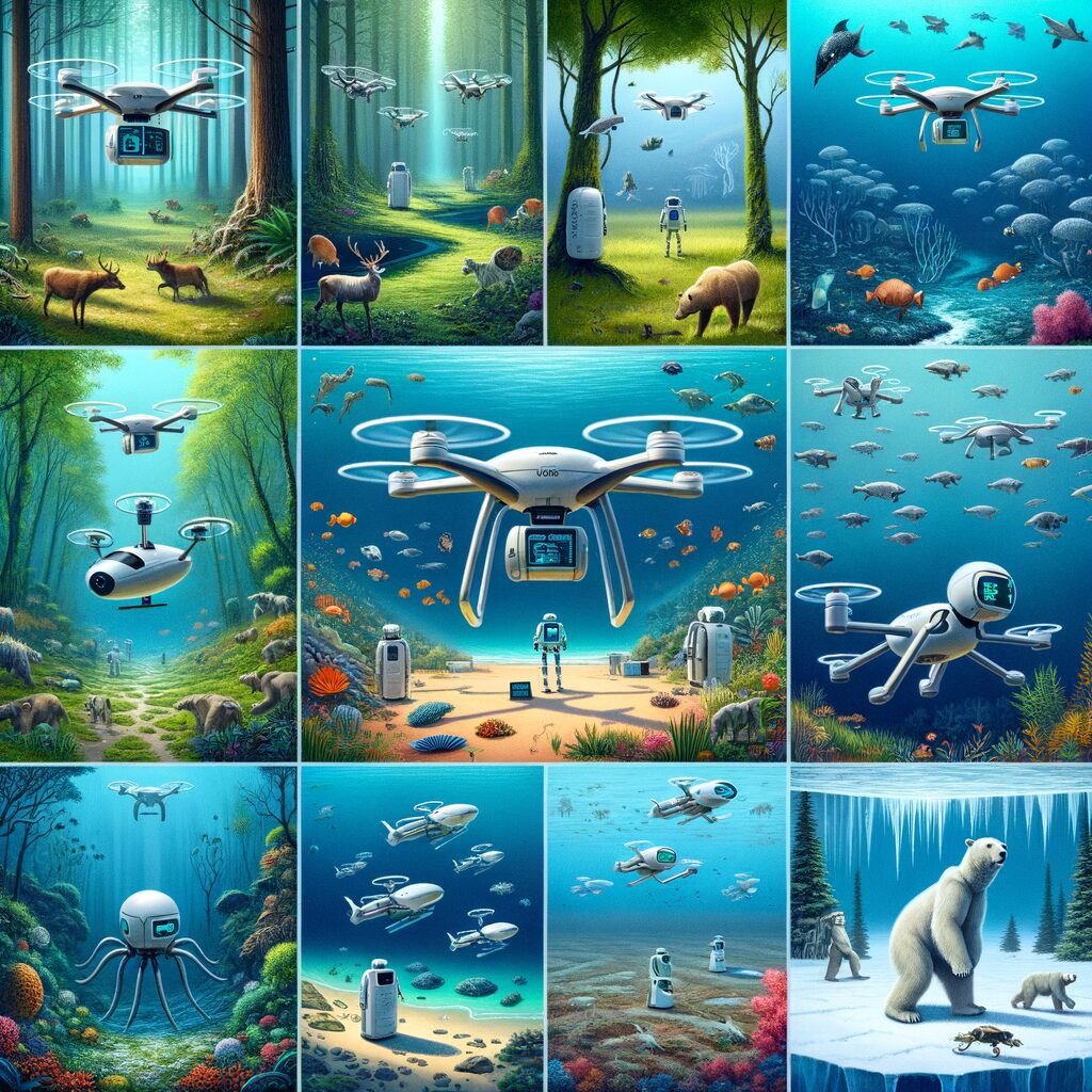 AI-powered autonomous agents managing ecosystems.