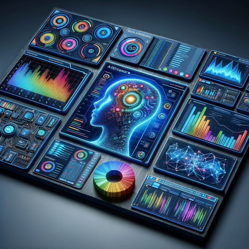 Dynamic KPI dashboard with AI visualizations.