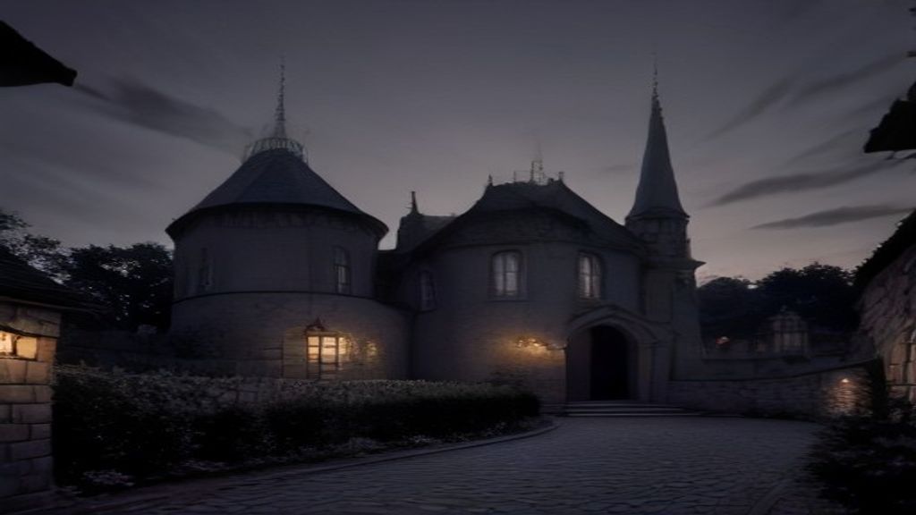 Sovereign Sentry H3 Citadel estate perimeter at dusk with security camera nodes