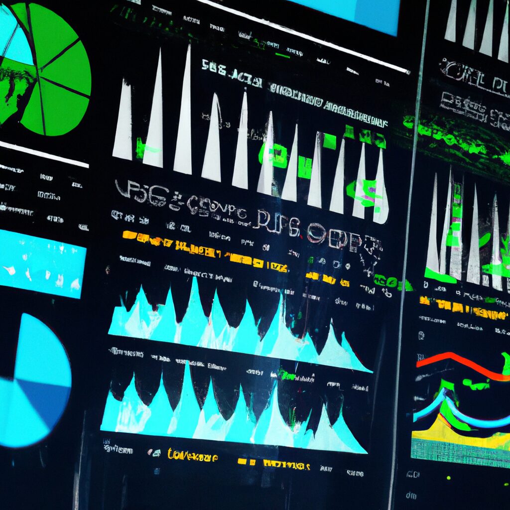 A vibrant digital dashboard displaying real-time data and analytics.