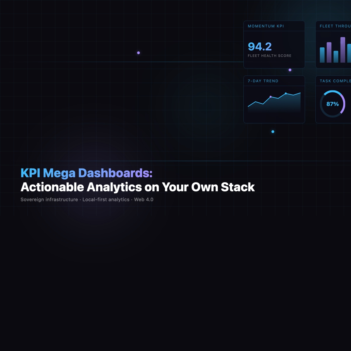 Cypherpunk gothic KPI analytics dashboard