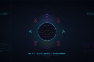 Cypherpunk goth neon network of protocol nodes for API-first and MCP article