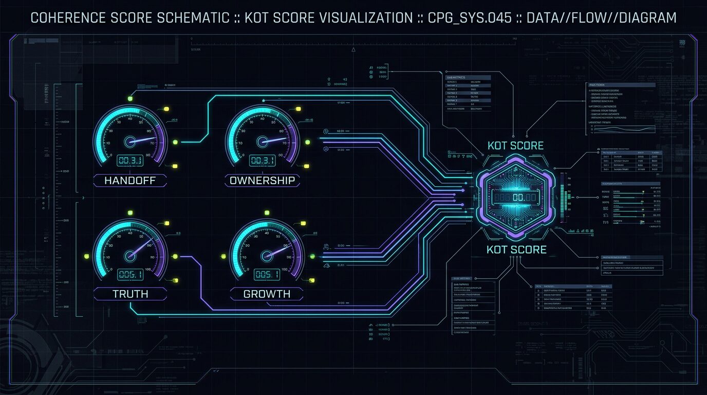 Coherence scoring for embodied agents — KOT for machines